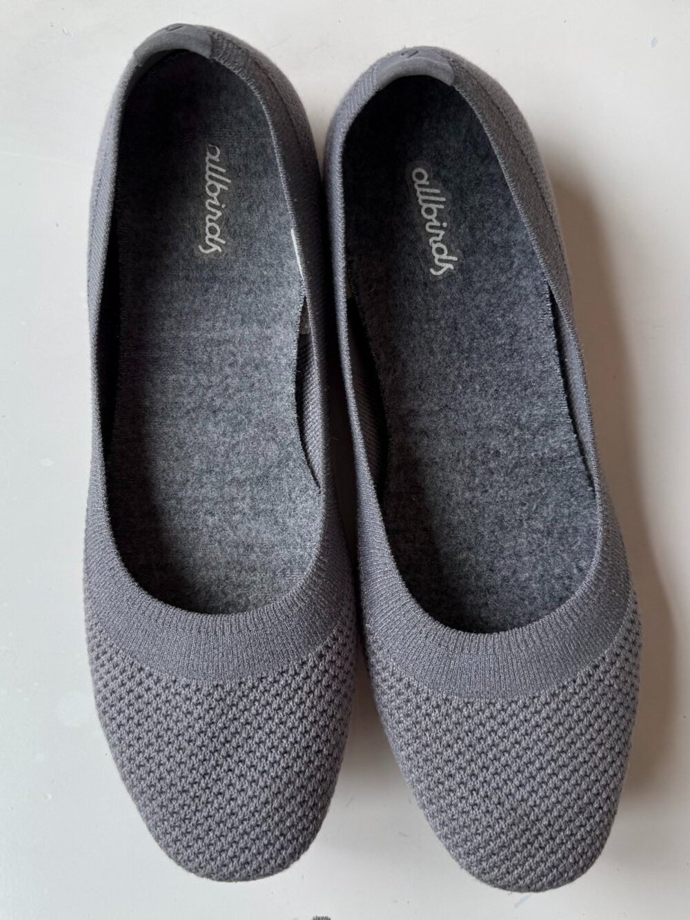 Allbirds Tree Breezer flat, charcoal grey size 9